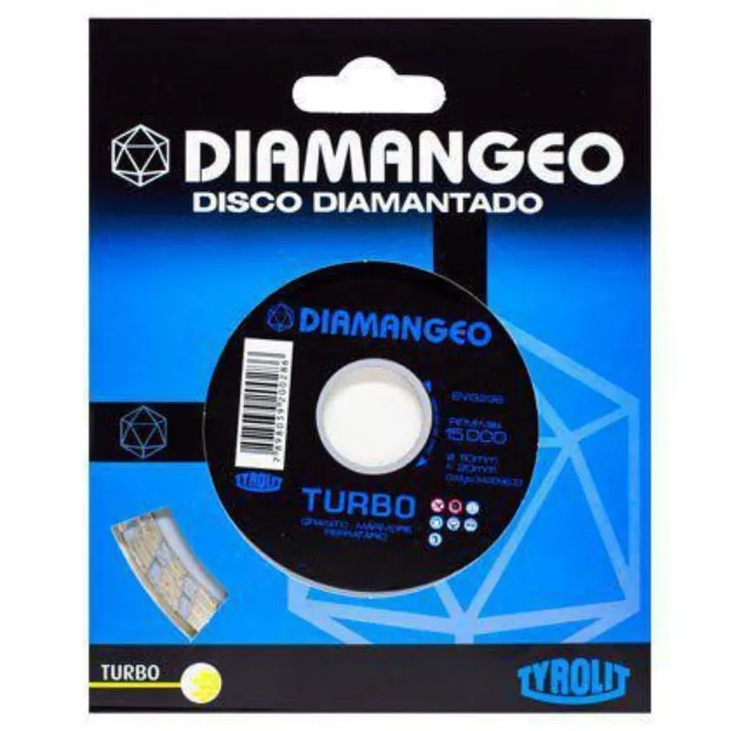Disco de Corte Diamangeo Turbo Uso Geral Tyrolit