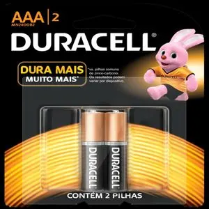 Pilha Alcalina AAA C/2 DURACELL