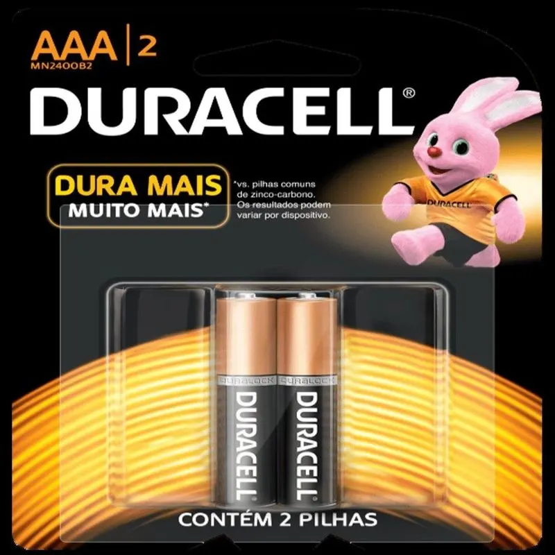 Pilha Alcalina AAA C/2 DURACELL