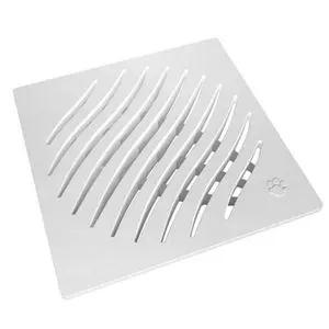 Grelha Quadrada PVC Branca 15X15CM Tigre