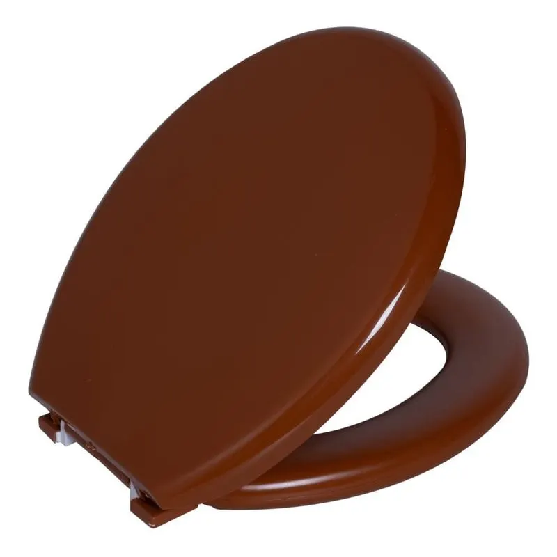 Assento Sanitário Oval Almofadado Caramelo 1 Astra