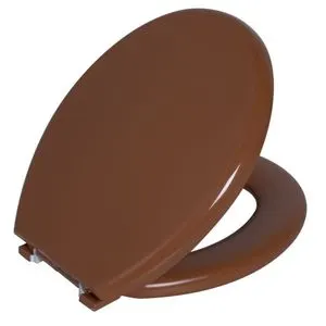 Assento Sanitário Oval Almofadado Caramelo 2 Astra