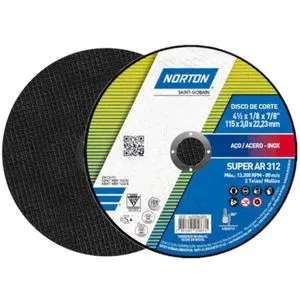 Disco de Corte para Ferro Norton 4.1/2" Eixo 7/8"