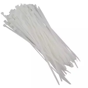 Abraçadeira de Nylon 200X2,5MM Branca com 100 Unidades