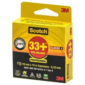 Fita Isolante Scotch 33+ 3M 19X10MT