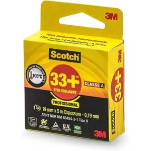 Fita Isolante Scotch 33+ 3M 19X5MT
