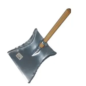 Pá de Lixo Galvanizada com Cabo Curto
