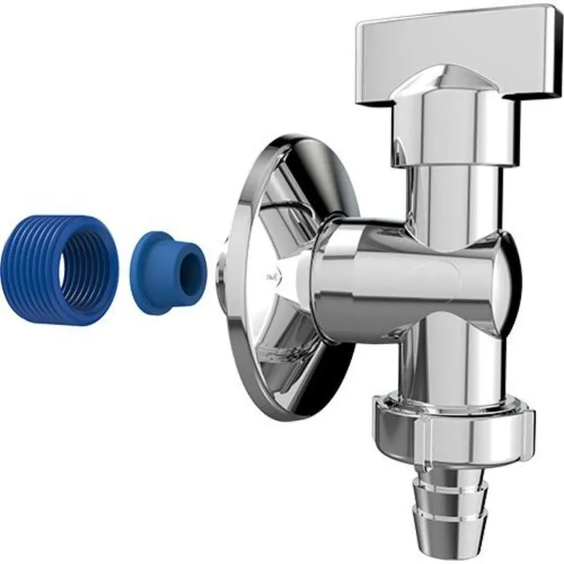 Registro Esfera para Máquina de Lavar Cromado 1/4 Volta 91528 Blukit
