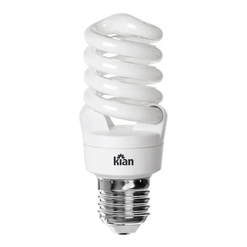 Lâmpada Eletrônica 20W 127V Espiral E27 6,4K Branca Kian