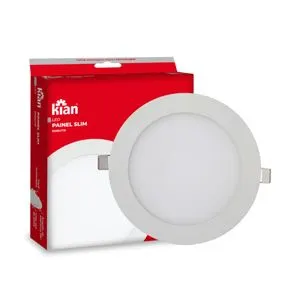 Luminária Led Embutir Redonda Slim 12W 6,0K Branca Kian