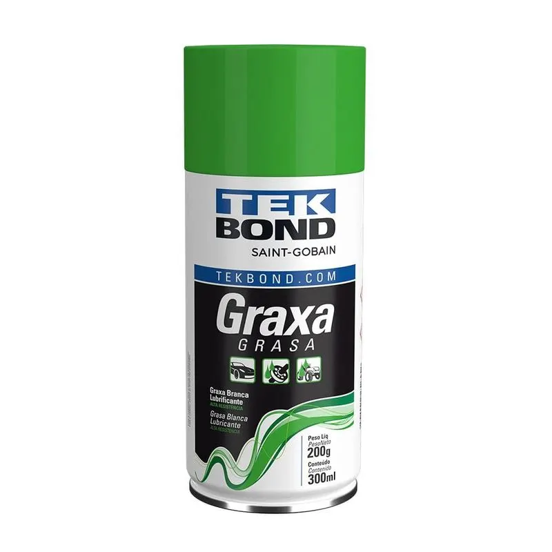 Graxa Branca Spray 300Ml Tekbond