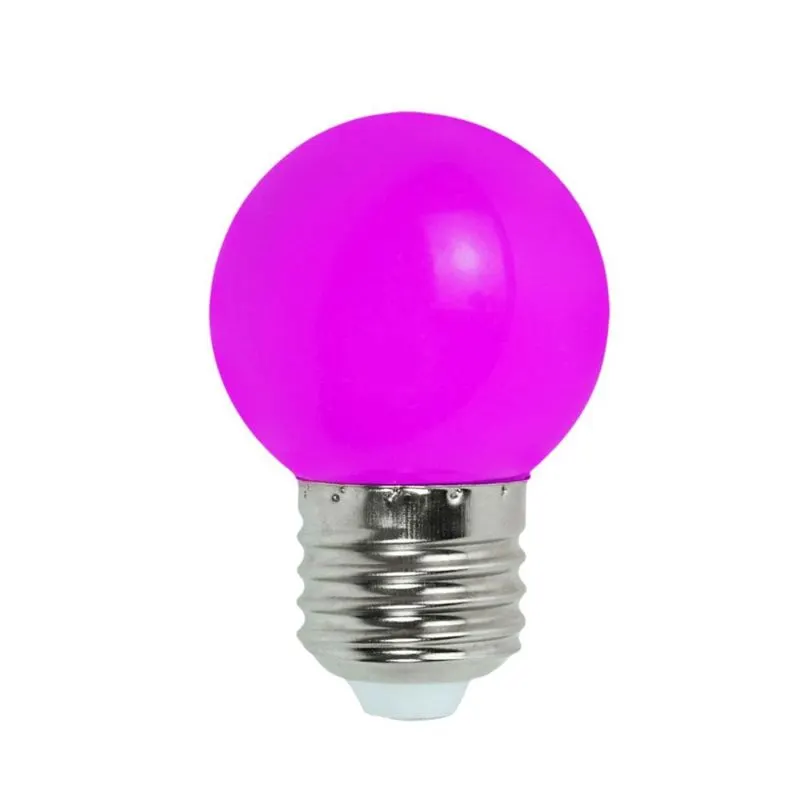 Lâmpada Led Bolinha 1-3W Bivolt E27 Roxa Kian