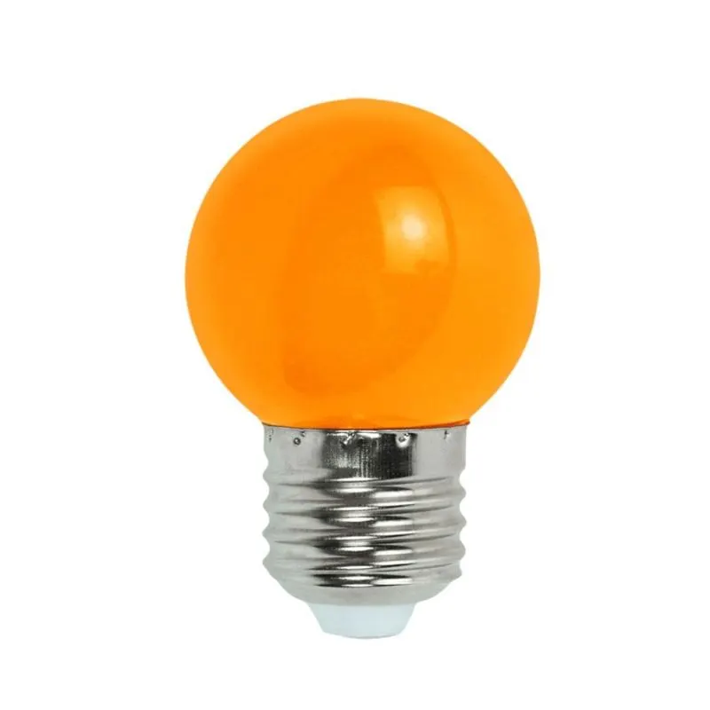 Lâmpada Led Bolinha 1-3W Bivolt E27 Laranja Kian