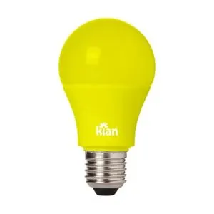 Lâmpada Led Bulbo 9W Anti-Inseto Amarela Bivolt Kian