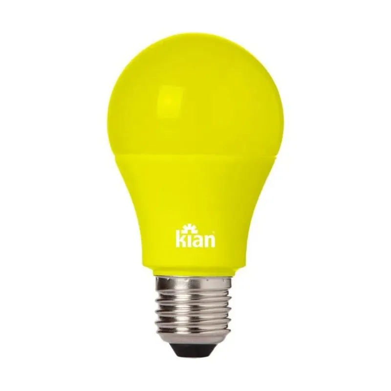 Lâmpada Led Bulbo 9W Anti-Inseto Amarela Bivolt Kian
