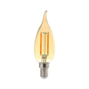 Lâmpada Led Antique Filamento Vela 2W 2,2K 127V E14 Kian