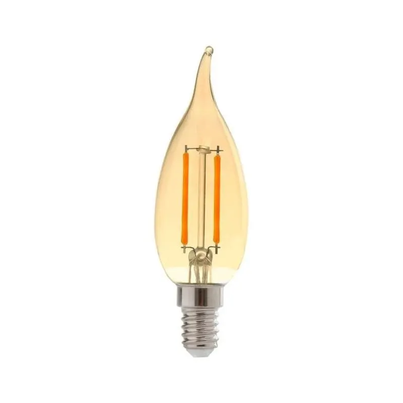 Lâmpada Led Antique Filamento Vela 2W 2,2K 127V E14 Kian