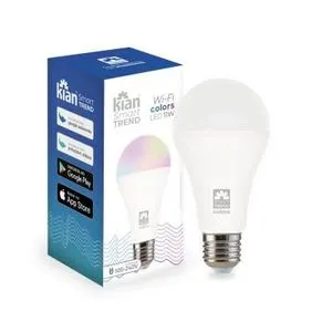 Smart Lâmpada Led Bulbo 11W Rgb Bivolt E27 Kian