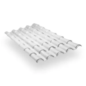 Telha Branca Pvc Colonial 2,30X0,88Mt Itec