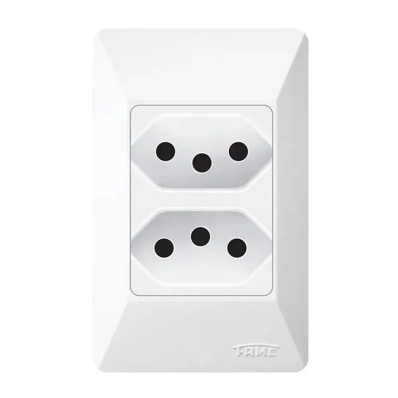 Sistema X 2 Tomadas Pad 2P+T 20A C/P Fame