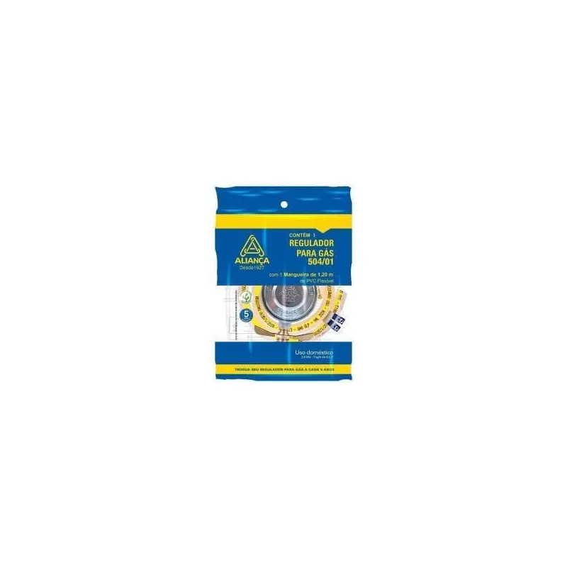 Regulador De Gas Com Mangueira 504/01 Aliança
