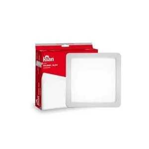 Luminária Led Sobrepor Quadrada Slim 18W 6,0K Branca Kian