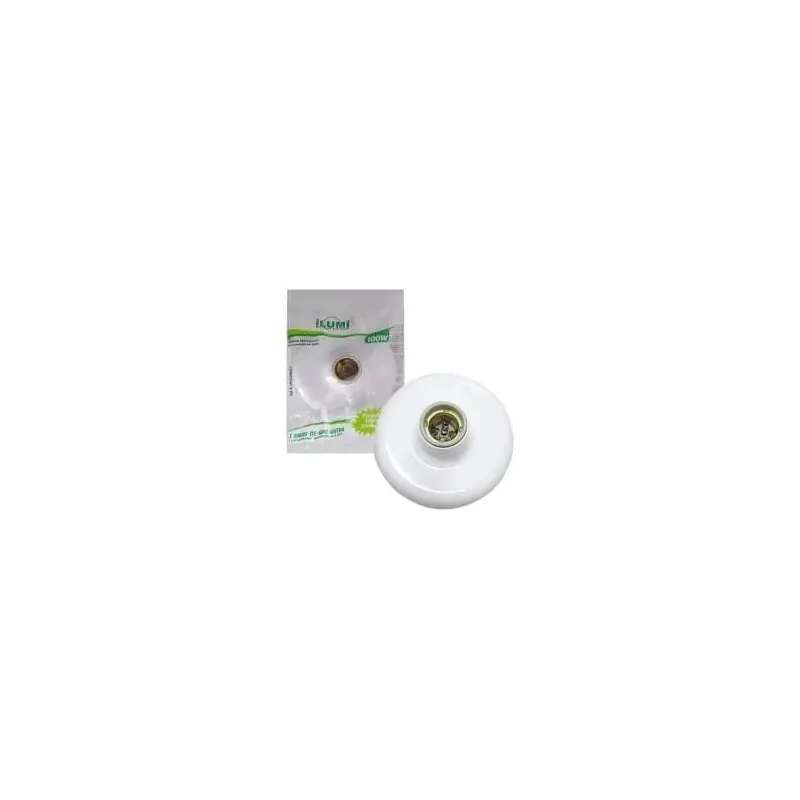 Plafon C/Soq.louca Branco 100W Ilumi