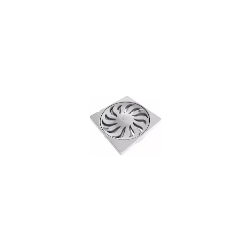 Grelha de PVC abre e fecha quadrada branca 150mm Tigre