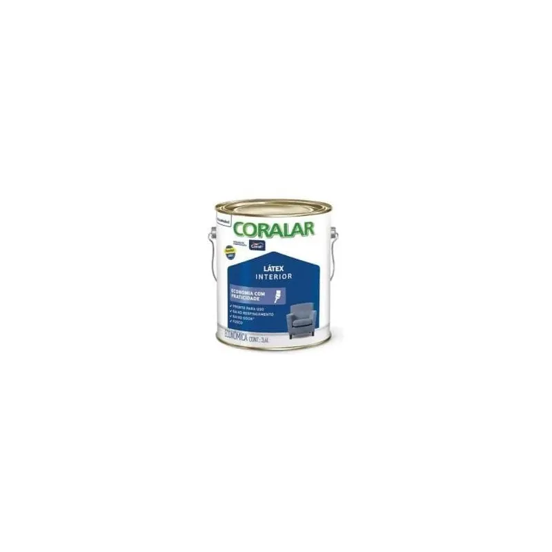 Tinta Latex Mais Economico Galao Branco Fosco Coralar