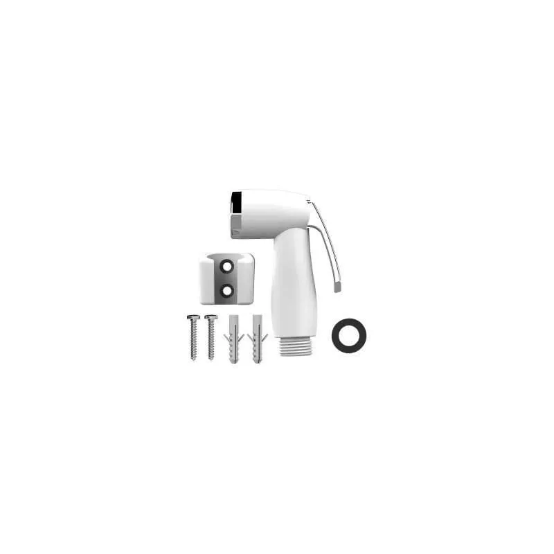 Pistola para ducha higiênica ABS branco / cromado Censi