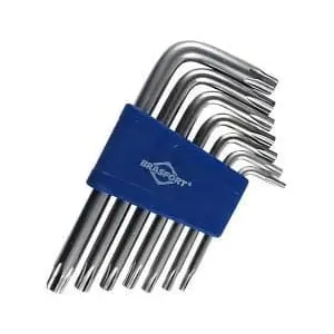 Chave Torx Em L Kit Com 7 Pecas T10 A T40 Brasfort