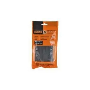 Abracadeira De Nylon Preta 140Mm X 3,5Mm Com 100 Foxlux