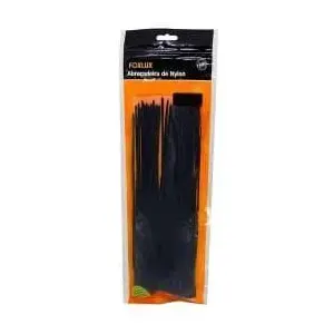 Abracadeira De Nylon Preta 280Mm X 3,5Mm Com 100 Foxlux