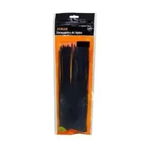 Abracadeira De Nylon Preta 200Mm X 3,5Mm Com 100 Foxlux