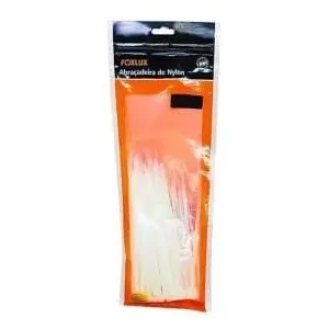 Abracadeira De Nylon Branca 280Mm X 4,8Mm Com 100 Foxlux
