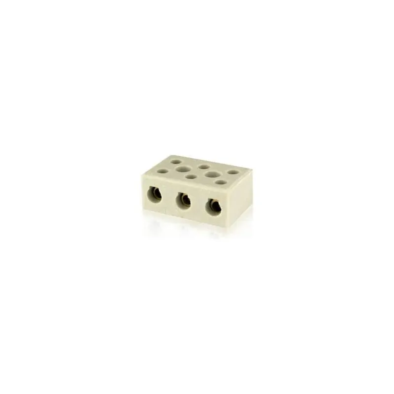 Conector Ceramico Tripolar 10Mm Foxlux