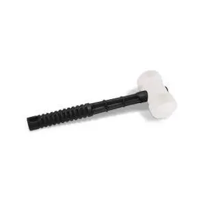 Martelo Borracha Cabo Plastico 60Mm Branco Roma