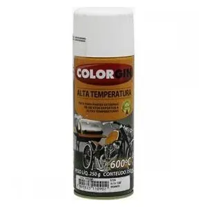 Tinta Spray Alta Temperatura Branco 350Ml Colorgin 5724