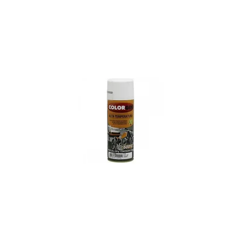 Tinta Spray Alta Temperatura Branco 350Ml Colorgin 5724