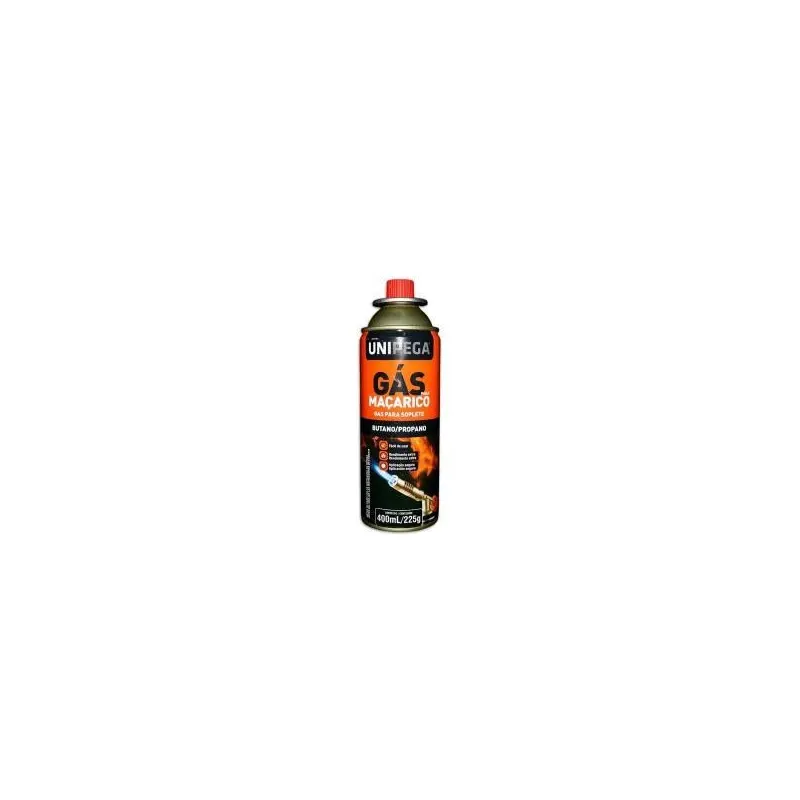 Refil De Gás Para Maçarico E Fogareiro 400Ml Unipega