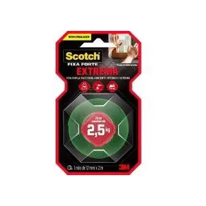 Fita Dupla Face 12Mm X 2M Extreme 2,5Kg Scotch