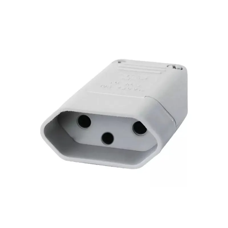 Pino Femea Tripolar 10A Branco 2043 Perlex