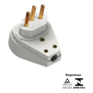 Pino Macho 3P 20A Branco Ilumi