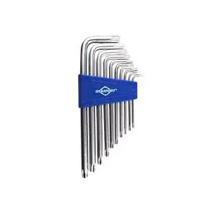 Chave Torx Com 10 Pecas T9 A T50 Longas Brasfort
