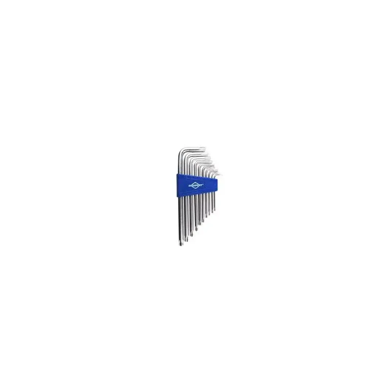 Chave Torx Com 10 Pecas T9 A T50 Longas Brasfort