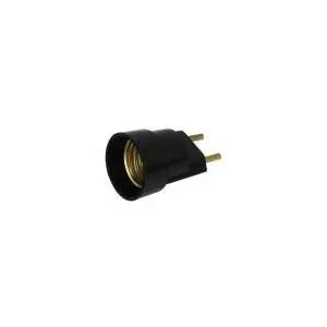Bocal Com Pino Adaptador 2P Preto Fc