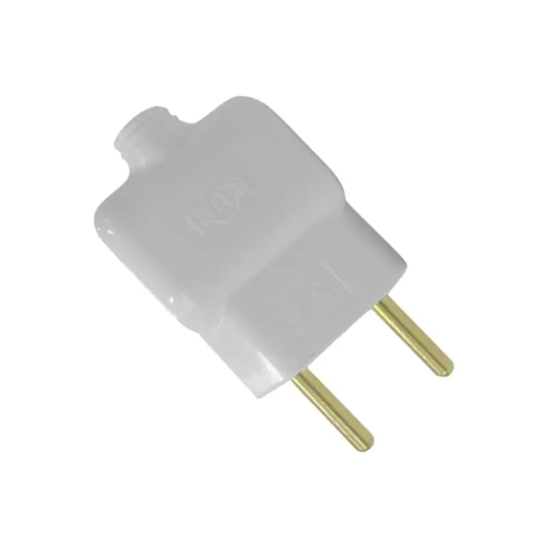 Pino Macho 2P 10A 250V Branco Ilumi