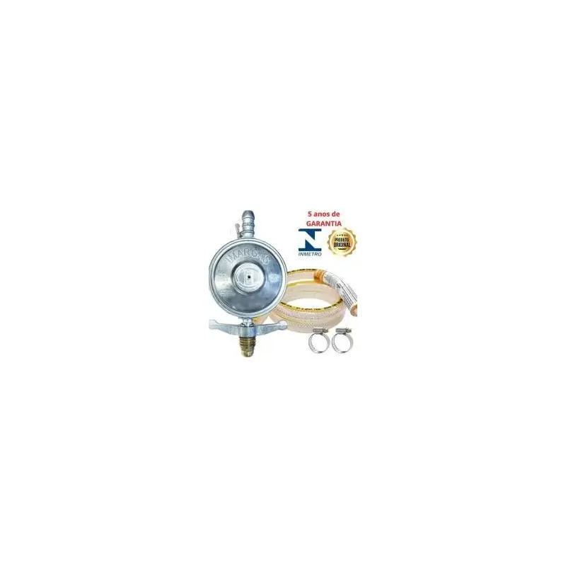 Regulador Gas Pequeno Completo Mangueira 1,25 Cm Imar